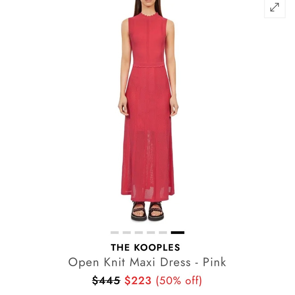 The Kooples Vibrant Pink Maxi Dress